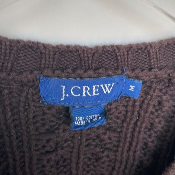 J. Crew Cable-Knit Crew Neck Sweater - Picture 2 of 4